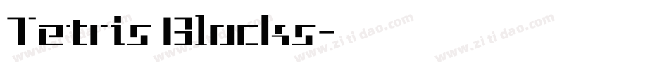 Tetris Blocks字体转换